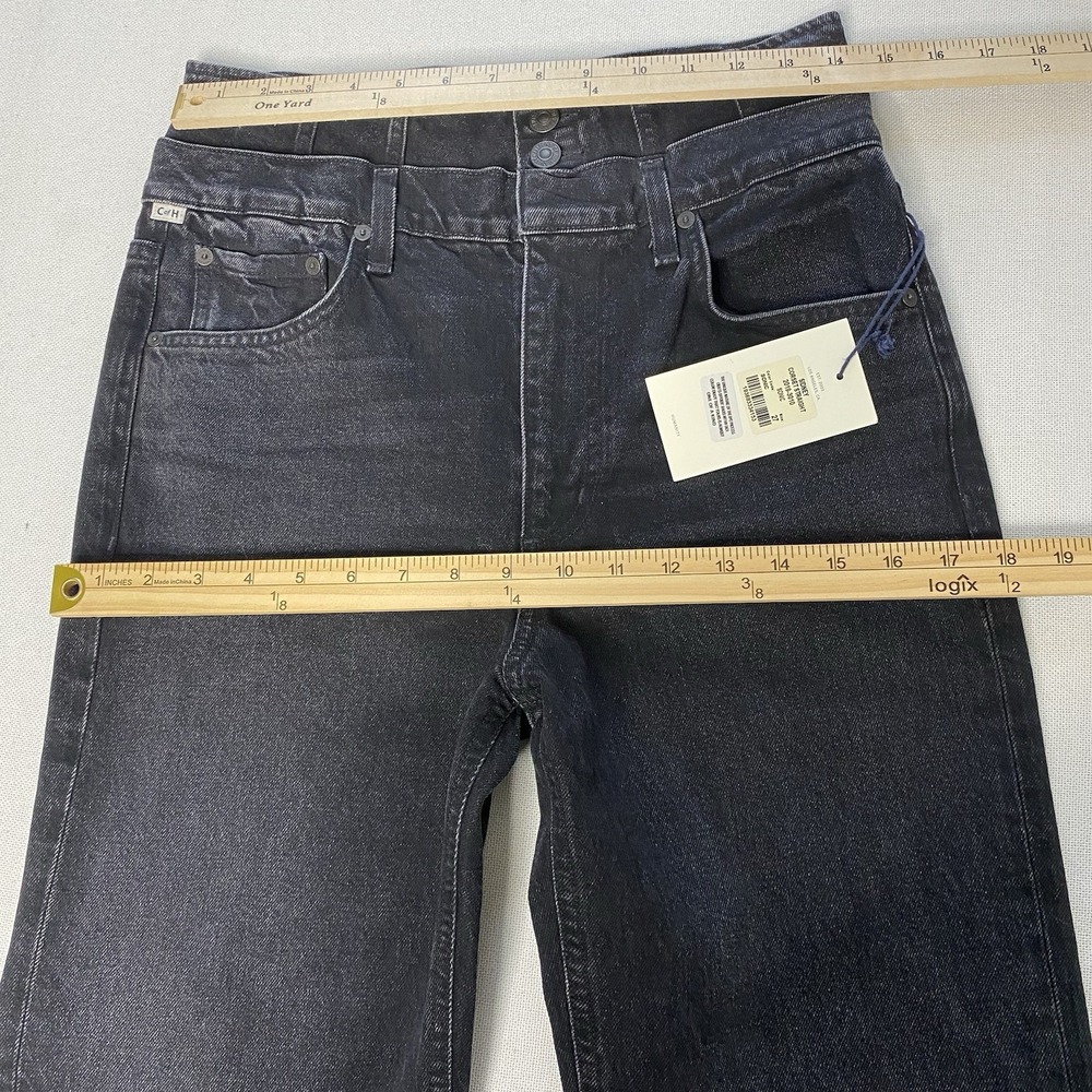 Citizens of Humanity Sidney Corset Straight Cropped Leg Jeans 27 Washed Black - Picture 8 of 16